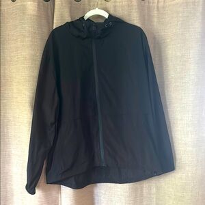 CoolRun Black Hooded Rain Jacket